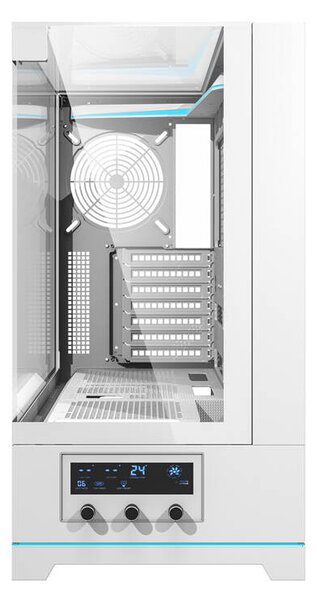 Počítačová skříň Darkflash DY450 bez ventilátorů (bílá)