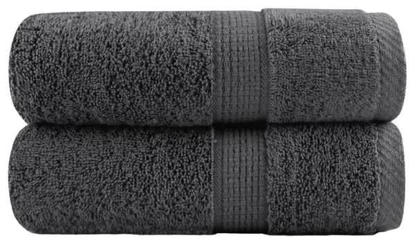 Prémiové ručníky pro hosty SOLUND 2 ks antracitové 30x50 cm 600 g/m² 137152