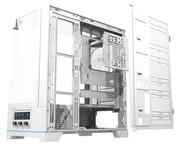 Počítačová skříň Darkflash DY450 bez ventilátorů (bílá)