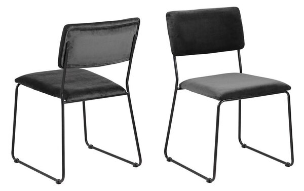 Jídelní židle COLE 1 ks tmavě šedá