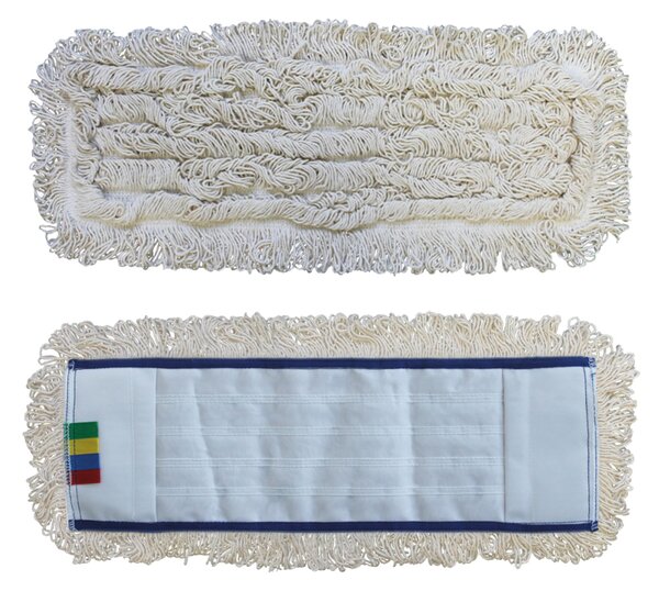 Mop s kapsami Standard, 50 cm - bavlna, bílá