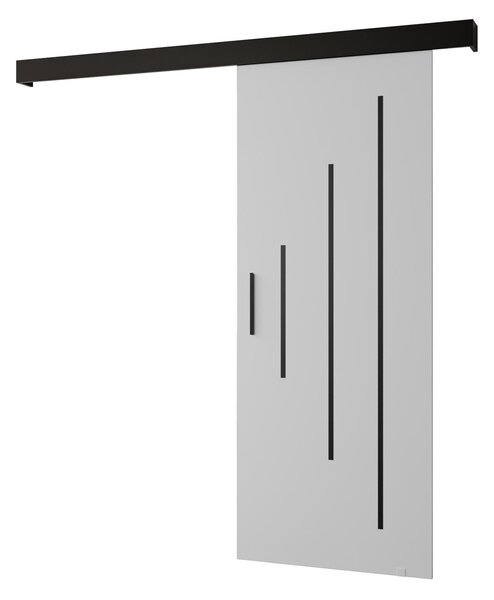 Posuvné dveře 70 cm Slavdro 3 (bílý mat + černý mat)
