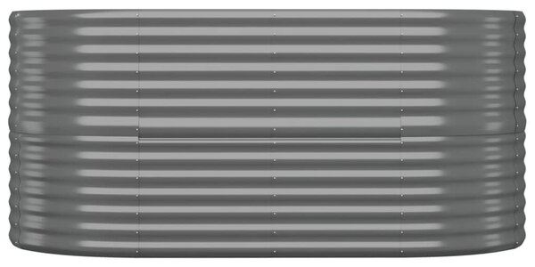 Vyvýšený záhon pozinkovaná ocel 152x80x68 cm šedý