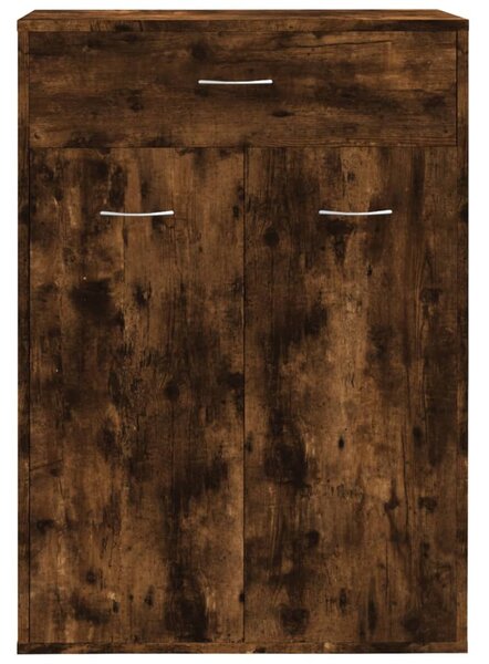 Botník kouřový dub 60 x 35 x 84 cm kompozitní dřevo