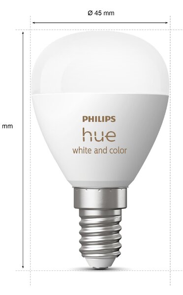 HUE WACA LED Luster žárovka E14 5,1W 470lm K IP20, stmívatelné