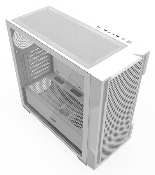 Počítačová skříň Darkflash DS900 Mesh bez ventilátorů (bílá)
