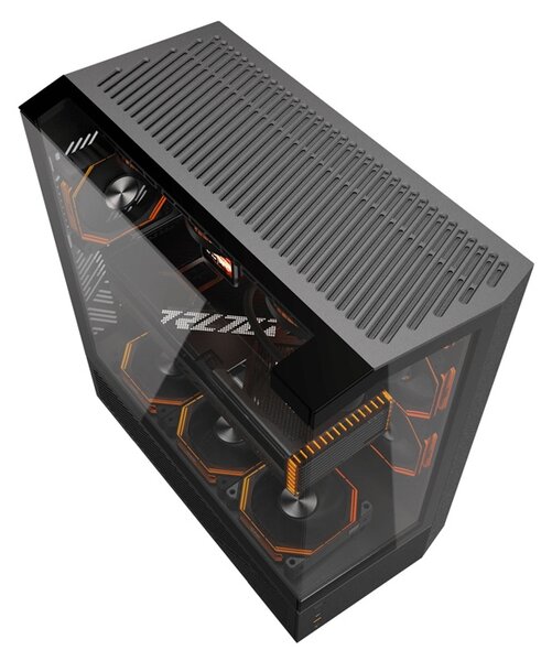 Počítačová skříň Darkflash DY460 (černá) + 4 ventilátory ARGB
