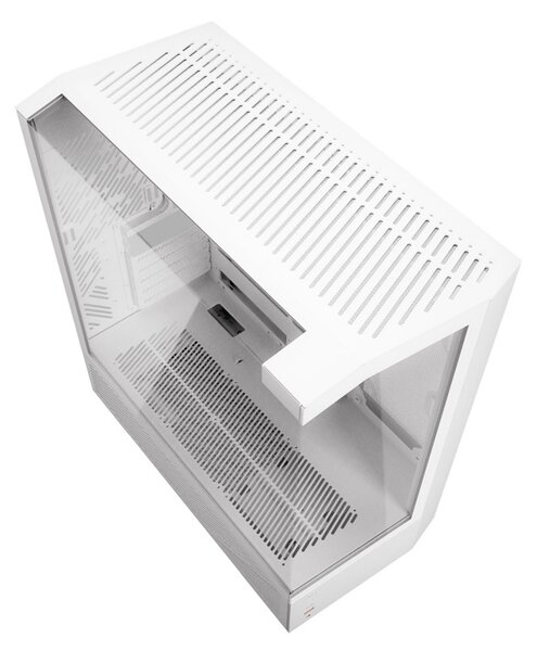 Počítačová skříň Darkflash DY460 (bílá) + 4 ventilátory ARGB