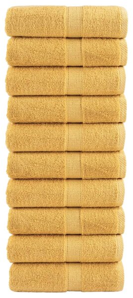 Prémiové mycí utěrky SOLUND 10 ks zlaté 30x30 cm 600 g/m² 137277