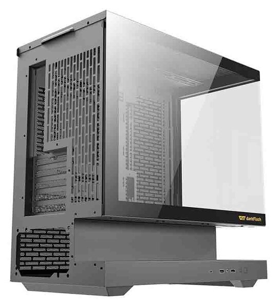 Počítačová skříň Darkflash F1 (černá) + 6 ventilátorů ARGB