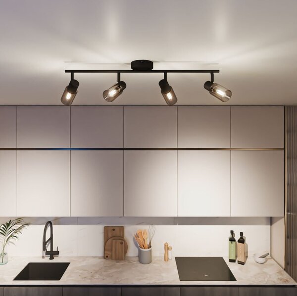 Palms bodové svítidlo 4x E14 25W bez zdroje 69,5cm IP20, černé