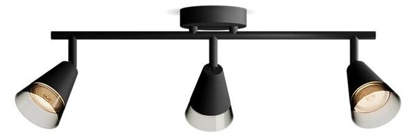 Cleft bodové svítidlo 3x GU10 5W bez zdroje 48,5cm IP20, černé