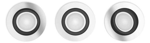 HUE WA Milliskin zápustné LED svítidlo 3xGU10 4,2W 400lm 2200-6500K 9cm kulaté IP20, hliník