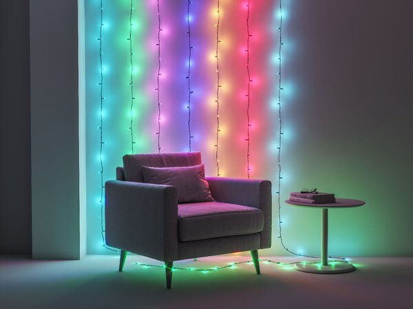 WiZ vánoční osvětlení 15W2700-5000K RGB 20m IP44, černé