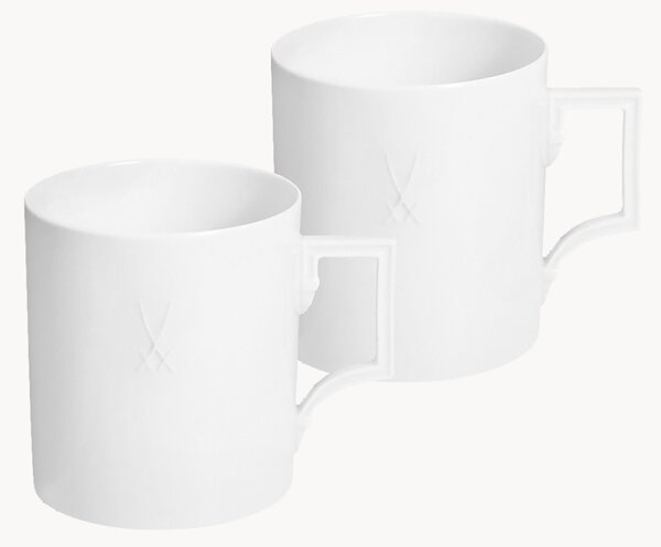 Sada ručně vyrobených hrnků z porcelánu Berlin, 2 díly