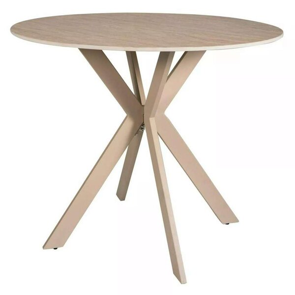 Jídelní stůl Talia 90 cm, kámen / krémová