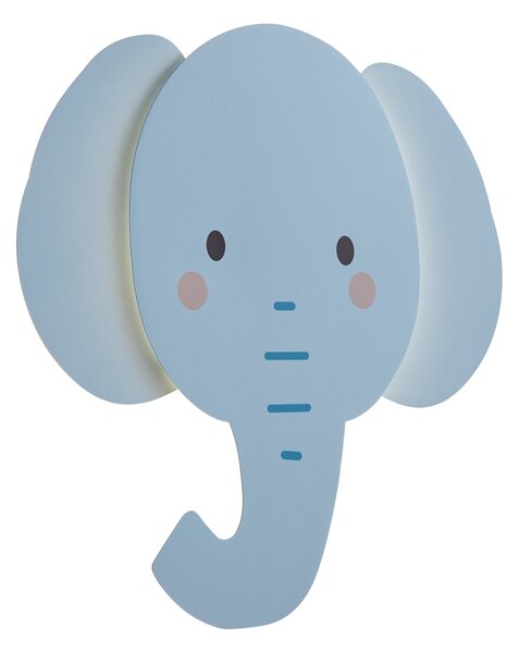 Dětské nástěnné svítidlo modré vč. LED 3-stupňové stmívatelné - Ellie the Elephant