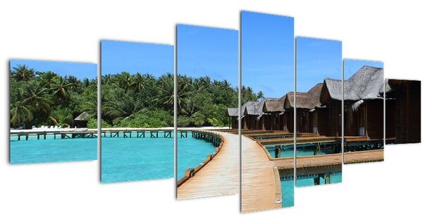 Obraz Maledivy (210x100 cm)