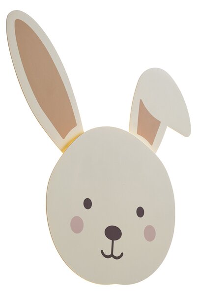 Dětské nástěnné svítidlo béžové s detaily vč. LED s 3-stupňovým stmíváním - Benny the Bunny