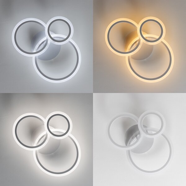 Brilagi-LED Stmívatelný přisazený lustr ORBITS LED/40W/230V 3000-6500K bílá + DO