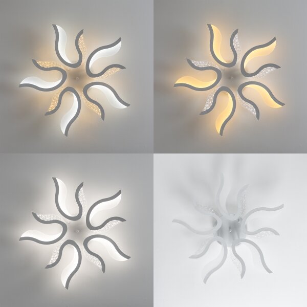 Brilagi - LED Stmívatelný přisazený lustr TWIST LED/65W/230V 3000-6500K bílá +DO