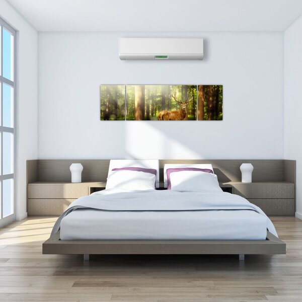 Obraz jelena v lese (170x50 cm)