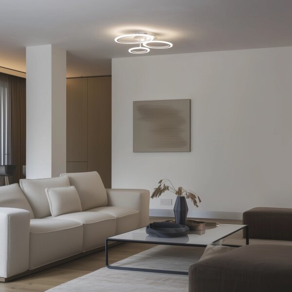 Brilagi-LED Stmívatelný přisazený lustr ORBITS LED/40W/230V 3000-6500K bílá + DO