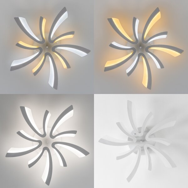 Brilagi - LED Stmívatelný přisazený lustr TWIST LED/55W/230V 3000-6500K bílá +DO