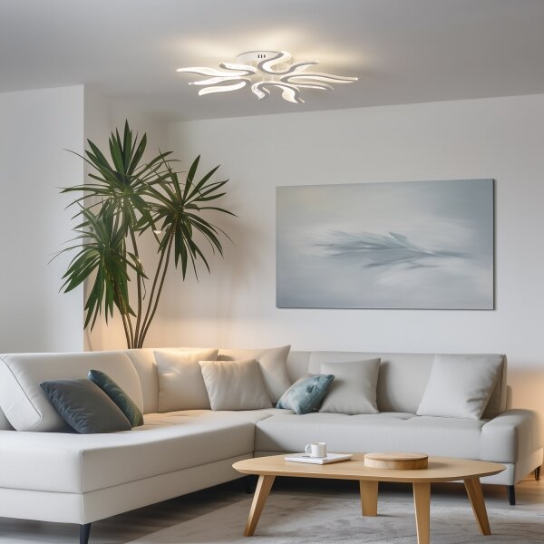 Brilagi - LED Stmívatelný přisazený lustr TWIST LED/65W/230V 3000-6500K bílá +DO
