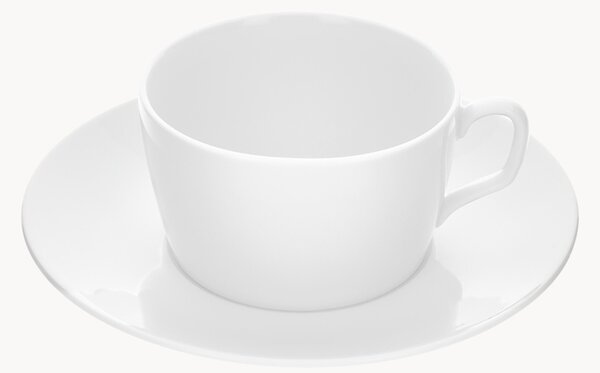 Ručně vyrobené porcelánové šálky na kávu's podšálky Cosmopolitan, 2 ks