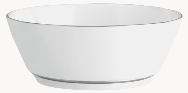 Sada ručně vyrobených porcelánových misek's platinovým okrajem Vitruv, 2 díly