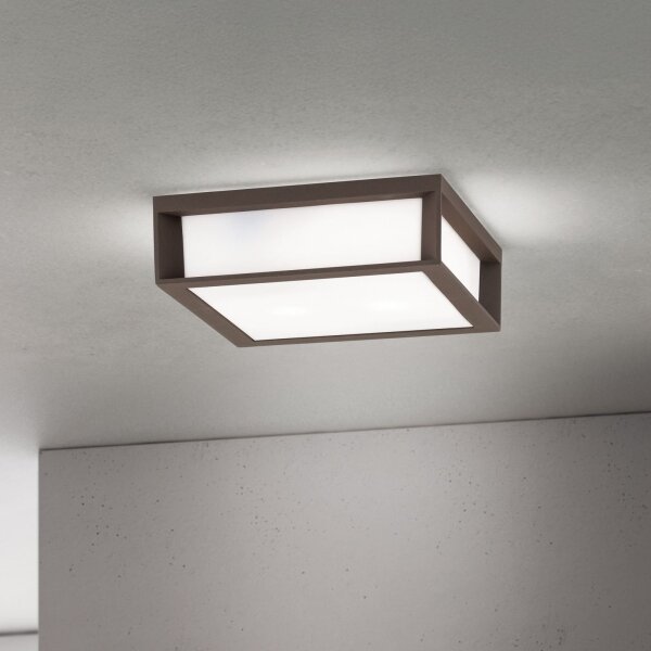 Orion - Venkovní svítidlo HENRY 2xE27/15W/230V 26x26 cm IP44 hnědá