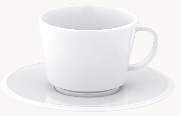 Ručně vyrobené porcelánové XS šálky na kávu's podšálkem Vitruv, 2 ks