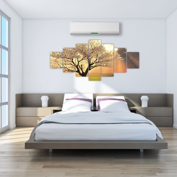 Obraz stromu na louce (210x100 cm)