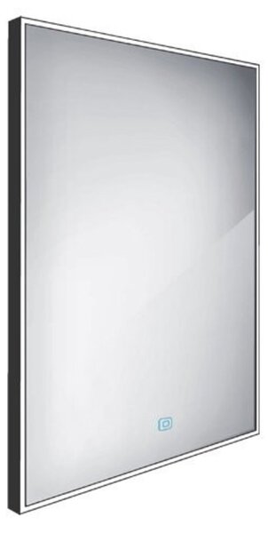 NIMCO LED osvětlené zrcadlo 600x800 s dotykovým senzorem 2700-6000K černé VÝPRODEJ VZORKU