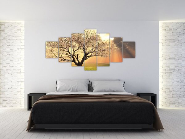 Obraz stromu na louce (210x100 cm)