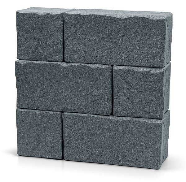 Prosperplast Sud na dešťovou vodu Stones Block 400 l tmavě šedý
