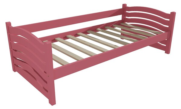 Vomaks Dětská postel DP 004 Rozměr: 80 x 170 cm, Povrchová úprava: netransparentní barva růžová