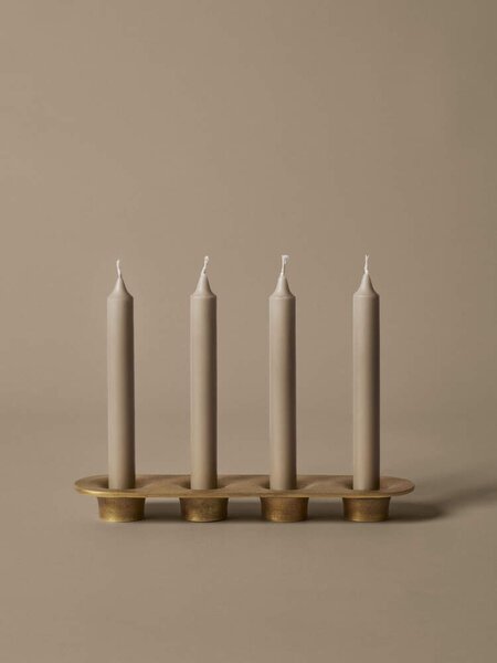 Ferm Living Svícen Soothe 4, brass