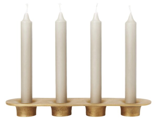 Ferm Living Svícen Soothe 4, brass