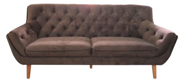 POHOVKA CHESTERFIELD, textil, šedá, černá Stylife - Pohovky
