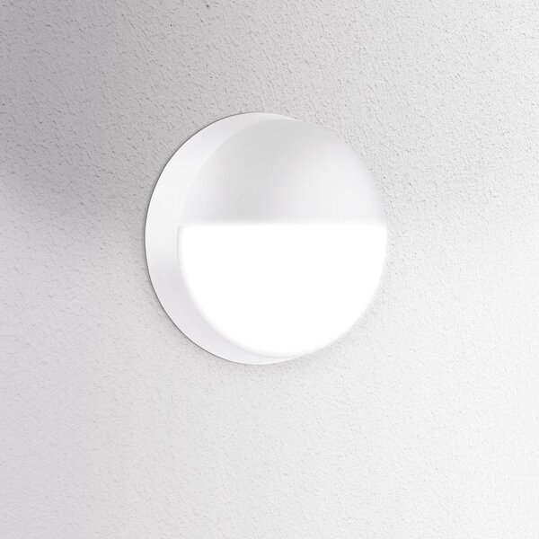 CEN OSTOBP-1421500 Venkovní nástěnné LED svítidlo kulaté OASI CCT 14W 3000/4000/6500K IP54 bílá - CENTURY