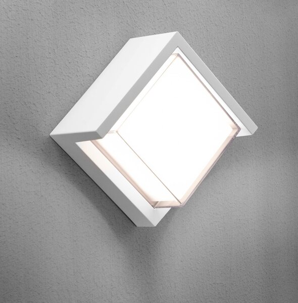 CEN PACBI-101630 PURA LED venkovní nástěnné svítidlo Cube bílá 10W 3000K IP65 - CENTURY