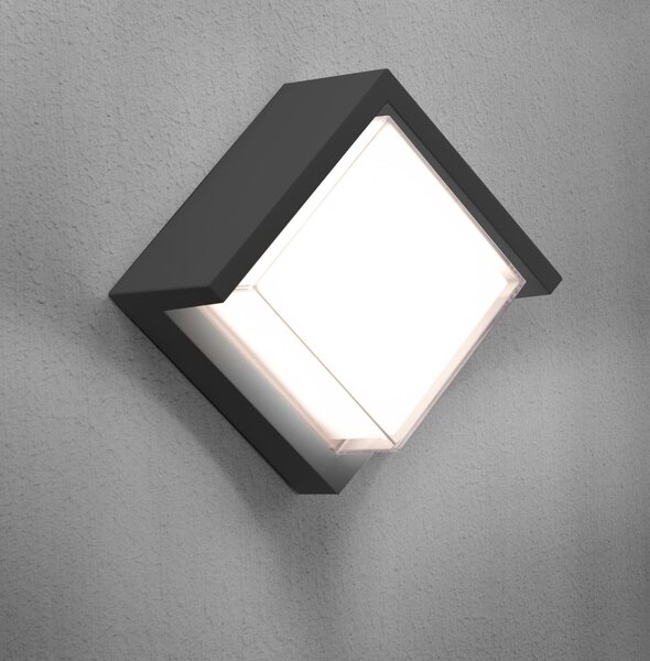 CEN PACGR-101630 PURA LED venkovní nástěnné svítidlo Cube šedá 10W 3000K IP65 - CENTURY