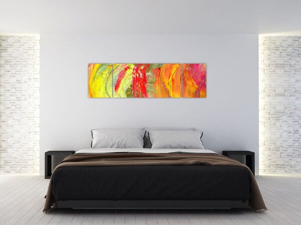 Obraz abstrakce - malba (170x50 cm)