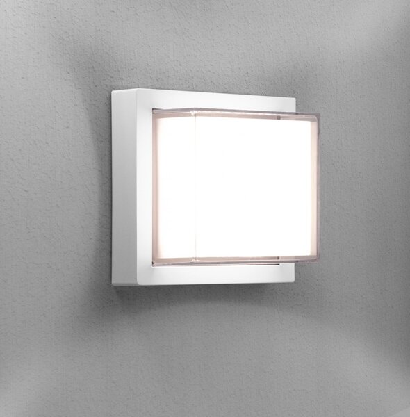CEN PASBI-101630 PURA LED venkovní nástěnné svítidlo Square bílá 10W 3000K IP65 - CENTURY