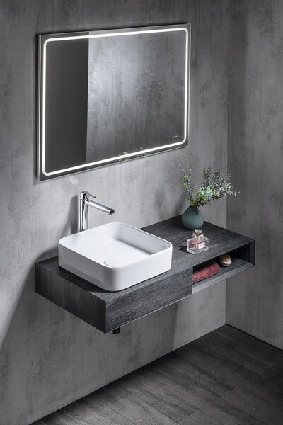 Sapho Sapho, GEMINI LED podsvícené zrcadlo 1000x700mm, GM100