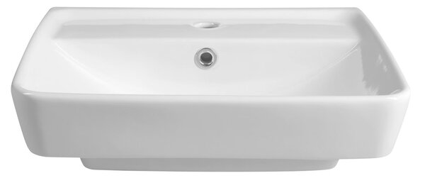 Aqualine Aqualine, DURU keramické umyvadlo 50x40 cm, bílá, TU0350