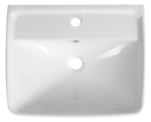 Aqualine Aqualine, DURU keramické umyvadlo 50x40 cm, bílá, TU0350