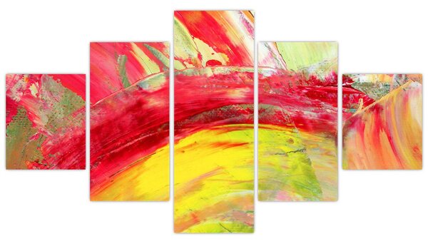 Obraz abstrakce - malba (125x70 cm)